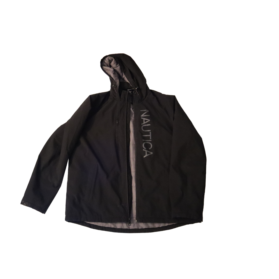 Nautica Black Puffer Jacket Slim