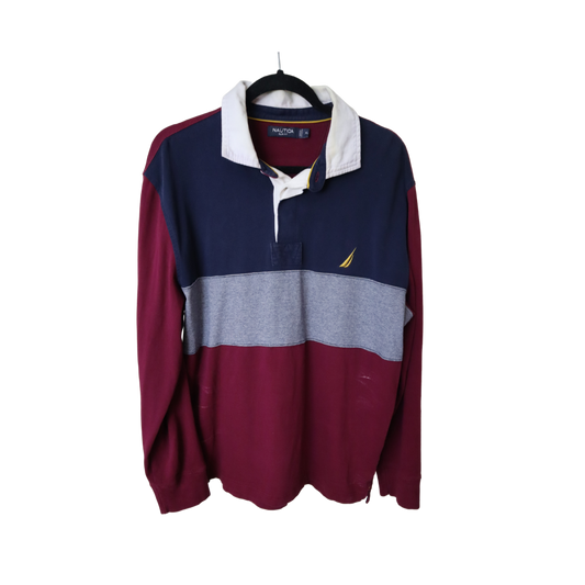 Nautica Slim Fit Long Sleeve Polo